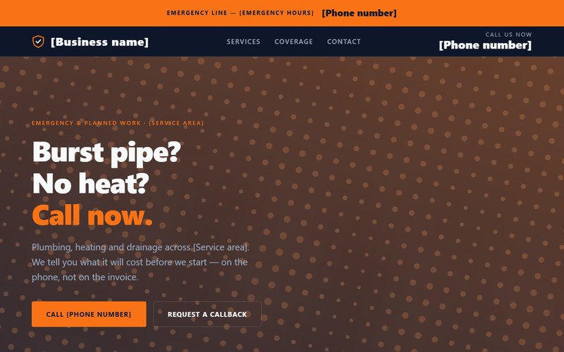 Местна услуга website template preview